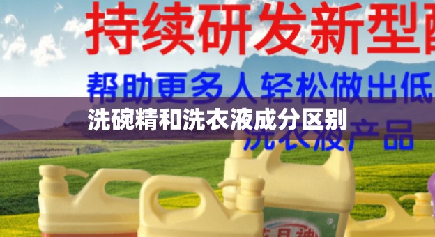 洗碗精和洗衣液成分区别