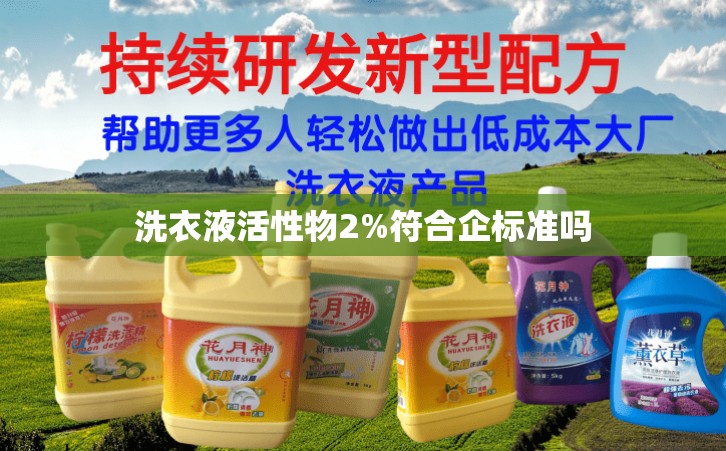 洗衣液活性物2%符合企标准吗