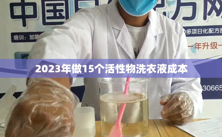 2023年做15个活性物洗衣液成本