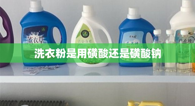 洗衣粉是用磺酸还是磺酸钠