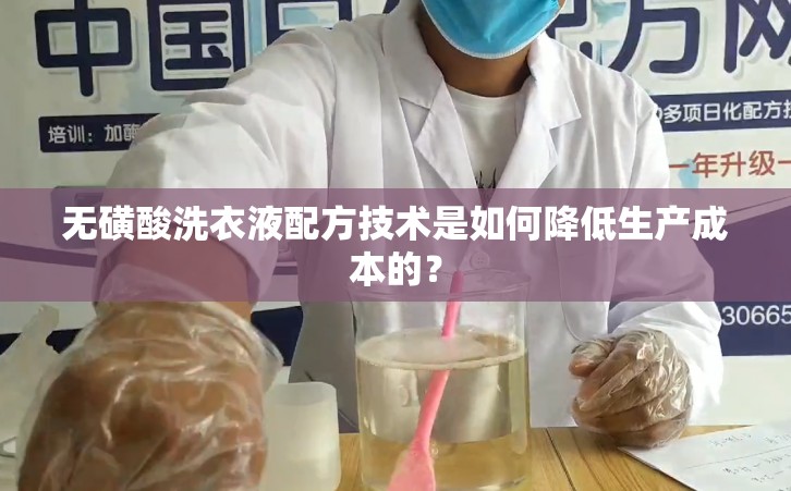 无磺酸洗衣液配方技术是如何降低生产成本的？