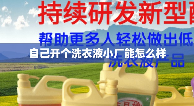 自己开个洗衣液小厂能怎么样
