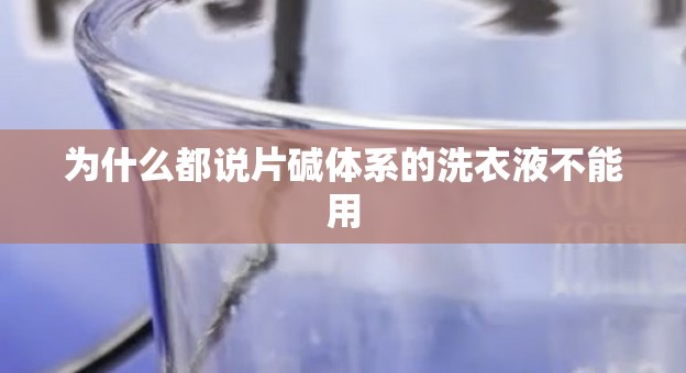 为什么都说片碱体系的洗衣液不能用