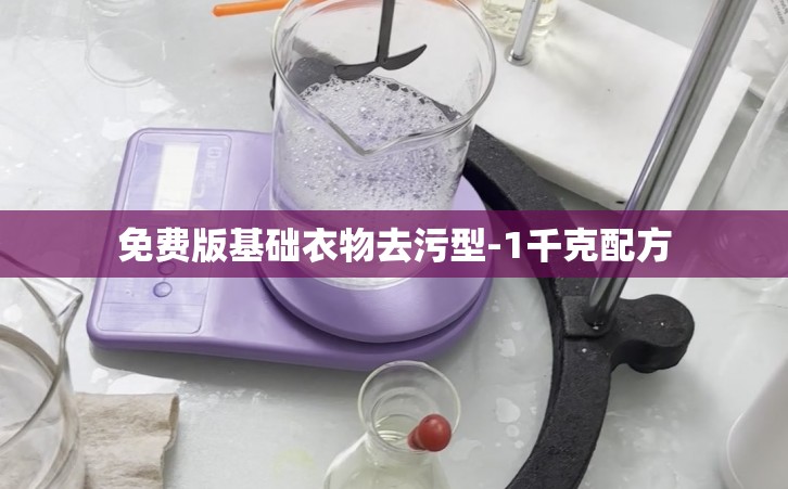 免费版基础衣物去污型-1千克配方