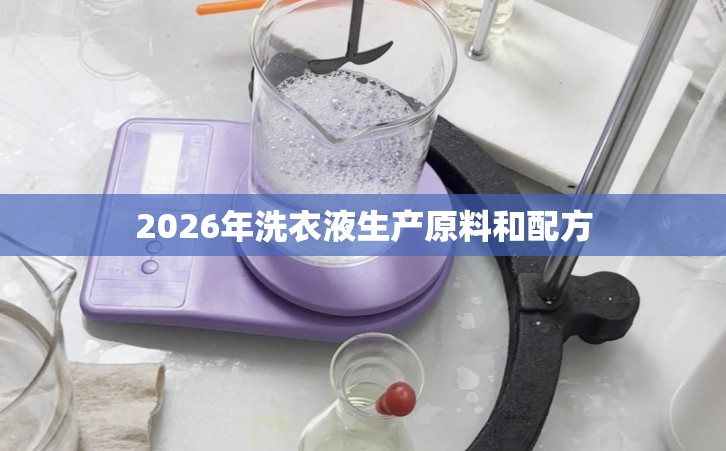 2026年洗衣液生产原料和配方