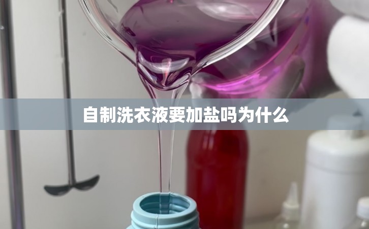 自制洗衣液要加盐吗为什么