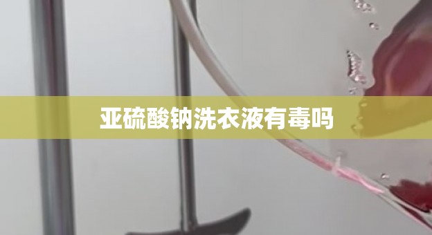 亚硫酸钠洗衣液有毒吗