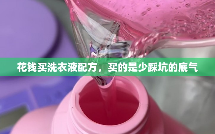 花钱买洗衣液配方，买的是少踩坑的底气