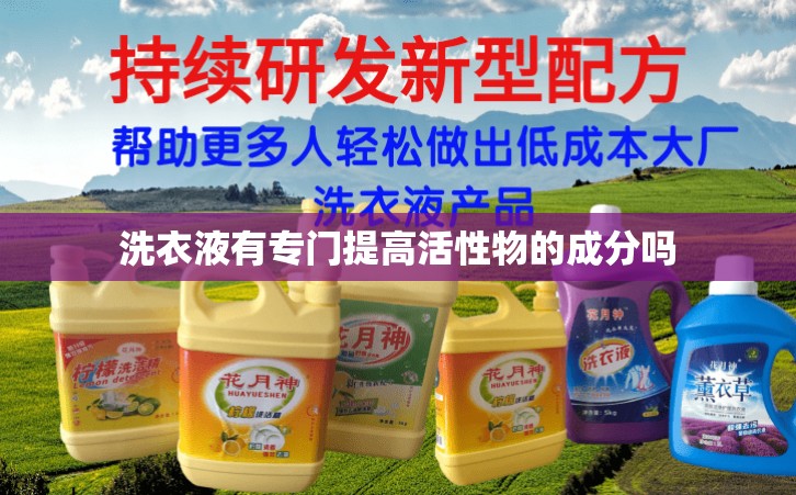 洗衣液有专门提高活性物的成分吗