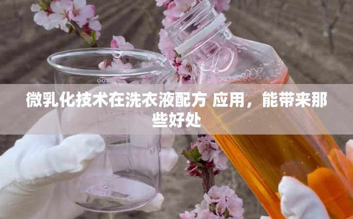 微乳化技术在洗衣液配方 应用，能带来那些好处