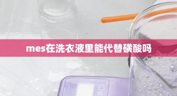 mes在洗衣液里能代替磺酸吗