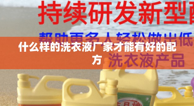 什么样的洗衣液厂家才能有好的配方