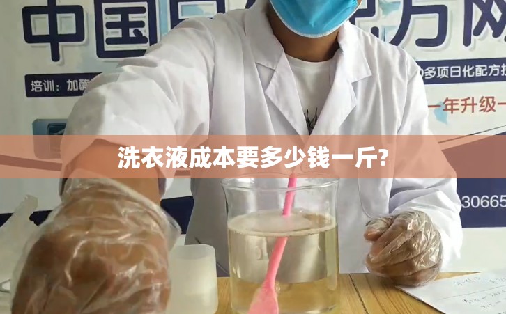 洗衣液成本要多少钱一斤?